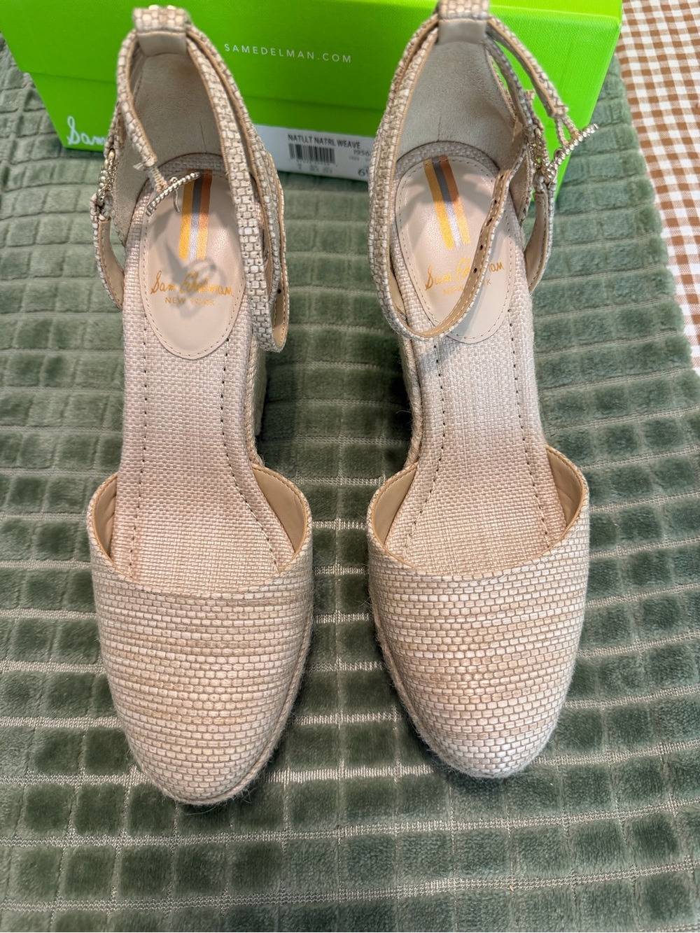 Sam Edelman Nati Platform Espadrille Wedges — Neutral Beige - Picture 2 of 7